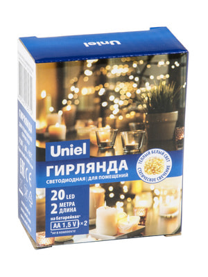  Uniel ULD-S0200-020/SB/2AA WARM WHITE IP20 DEW (UL-00007183) (,  1)