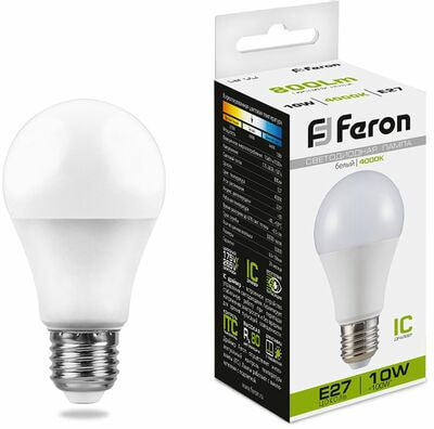   Feron 10 230V E27 4000K A60 LB-92, 25458 ()