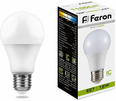  Feron 12 230V E27 4000K A60 LB-93, 25487 ()