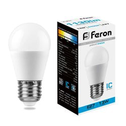   Feron 13 230V E27 6400K G45 LB-950, 38106