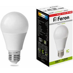    Feron 10 12-48V E27 4000K A60 LB-192, 38265