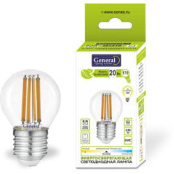    General Lighting 20  661520 GLDEN-G45S-20-230-E27-6500